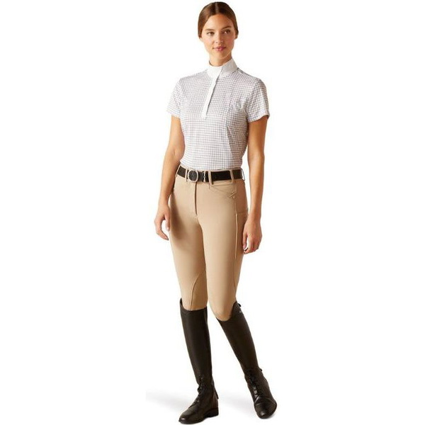 2024 Ariat Damen Aptos Kurz Ärmel Zeigen Hemd 10048830 - Blushing Rose Check